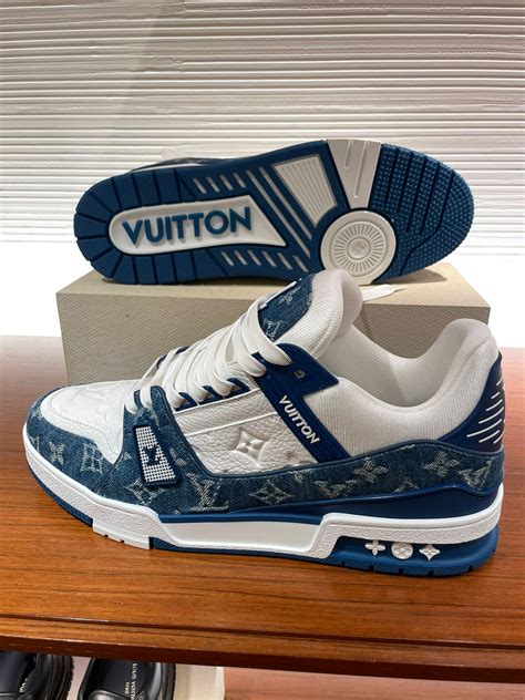 lv sneakers blauw|authentic louis vuitton sneakers.